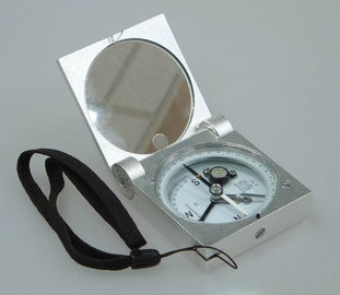 Compás color plata del PDA del metal de la geología de los accesorios de los instrumentos de la encuesta