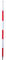 Prisma de tornillo-fijación con abrazadera simple poste de YR-2MSPL para Topcon/Sokkia 5/8&quot; prismas de /Leica